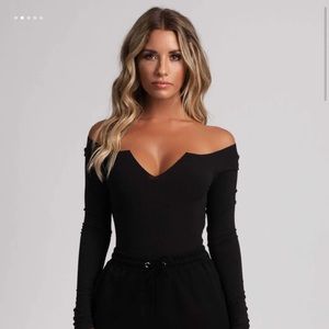 NWOT MESHKI MALENE BODYSUIT